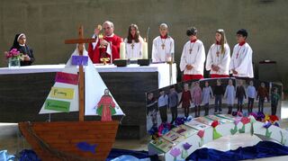 Der Festgottesdienst zum Patrozinium in der Pfarrgemeinde St. Bonifatius stand unter dem Motto „Gemeinsam in einem Boot“.