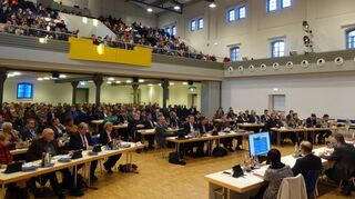 Der Kreistag in der bald ablaufenden Legislaturperiode. Im neuen Gremium wird die AfD mit sieben Sitzen vertreten sein.