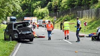 Die Unfallstelle auf der L 2310 zwischen Eichel und Urphar.