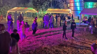 Mit einer Party im Schlosshof feierte Eberstadt die Jubiläumswoche.