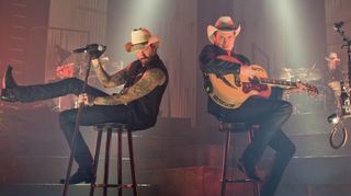 Sascha Vollmer alias Hoss Power (rechts) und Alec Völkel alias Boss Burns von der Band The Boss Hoss.