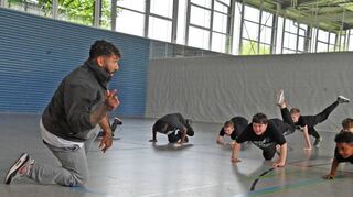 Die gemeinsame Arbeit mit Breakdancer Thomas „Baggy“ Bagdas funktionierte hervorragend.