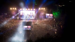 Auf der Eiswiese bei Rothenburg ob der Tauber wird es beim Taubertal Festival wieder hoch hergehen.