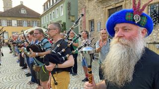Nach Gruppenunterricht und Intensivworkshops bei hochrangigen Lehrern im Schloss sind die deutschsprachigen „Schotten“ am Samstag in Weikersheim bei einem öffentlichen Konzert zu hören.