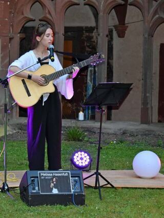 Sorgte für musikalische Unterhaltung: Melissa Hasenfuß aus Ebenheid.