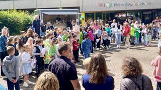 Die Wimpinagrundschule feierte ein fröhliches Schulfest.