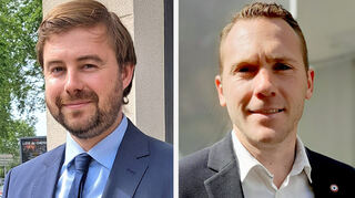 Romain Tonussi (links)und Jean-Marc Zulesi gehen bei der französischen Parlamentswahl im Wahlkreis der Wertheimer Partnerstadt Salon-de-Provence in die Stichwahl.