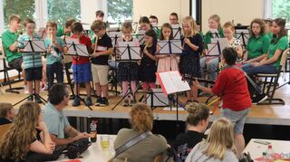 Auch die Flötengruppe stellte ihr Können eindrucksvoll unter Beweis.