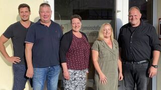 Der neue Ortschaftsrat (von links): Andreas Rössler, Arno Flegler, Nicole Bauer, Nadine Ries und Tino Holzhauer.