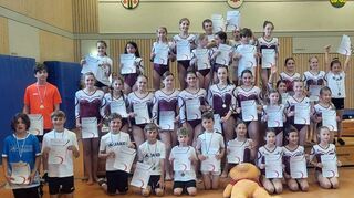 Zahlreiche Sportlerinnen und Sportler des TSV Markelsheim nahmen am Gaufinale in Markelsheim teil.