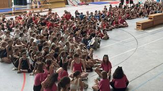 Mehr als 550 Kinder nahmen am Turnfest der Main-Neckar-Turnjugend teil.