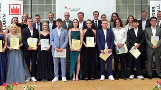 Preis und Lob gab es bei der Entlassfeier der Frankenlandschule Walldürn.