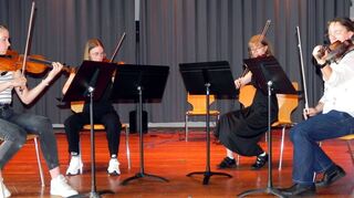 Ob solo oder als Ensemble: Musikschüler und -lehrer begeisterten beim Schuljahresabschlusskonzert im „Haus der offenen Tür“.