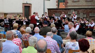 Die Musikkapelle Distelhausen bescherte dem Publikum einen harmonischen Konzertabend.