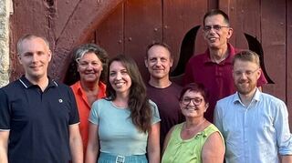 Neuer Ortschaftsrat: Das Bild zeigt (von links) Björn Wirsching, Anette Völker-Rost, Katharina Müller, Matthias Hollenbach, Birgit Braun, Dr. Claus Schott sowie Christian Behr.