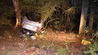 Der Unfallort bei Creglingen. Zur Todesfahrt kam es, weil ein Creglinger dem alkoholisierten Fahrer unerlaubterweise die Schlüssel überlassen hatte.