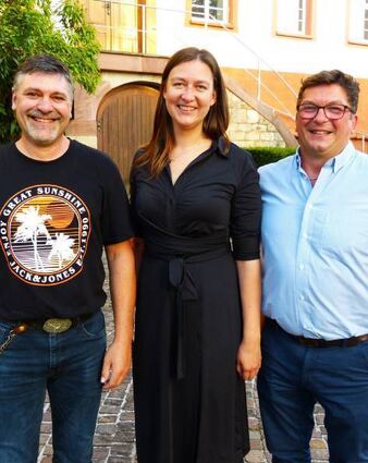 Zwei neue Stellvertreter für Boxbergs Bürgermeisterin Heidrun Beck: René König (links) und Matthias Pers.