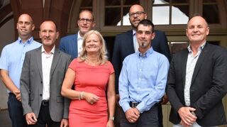Die neu gewählten Ortschaftsvorsteher (von links) : Mathias Lotter (Dittwar), Hilmar Freundschig (Hochhausen), Alexander Diehm (Impfingen), Sascha Diemer (Distelhausen), Falk Meinle (Dienstadt) und Elmar Hilbert (Dittigheim).