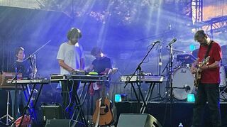 Die Band „The Notwist“ gastierte beim Würzburger Hafensommer.