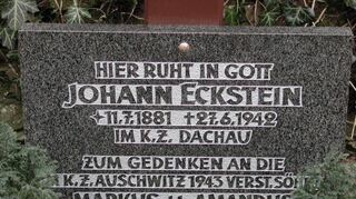 Die Grabstätte der Familie Eckstein in Freudenberg. Bei einer Gedenkveranstaltung der Kommune wird am 2. August an die von den Nationalsozialisten Ermordeten erinnert.