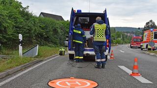 Das THW kam mit der Drohne zum Einsatz.