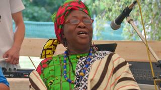 Personen und Gruppen aus zehn verschiedenen Ländern präsentierten beim „Fest der Kulturen“ Musik und Tradition ihrer Heimat. Die Band Adompoja um Sängerin und Tänzerin Sana Kpante begeisterte mit einem Trommelkonzert.