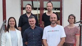 Der neue Ortschaftsrat (von links): Bürgermeisterin Heidrun Beck, Frank Ehrmann, Matthias Mach, Daniel Behringer, Tim Borkeloh, Barbara Pfisterer.