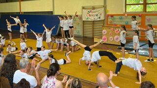 Abschluss und Höhepunkt des Turncamps in Grünsfeld war die Turnshow.