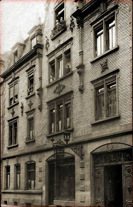 Der erste Betrieb von Josef Neuser befand sich in der Großen Merzelstraße 23 in Mannheim.