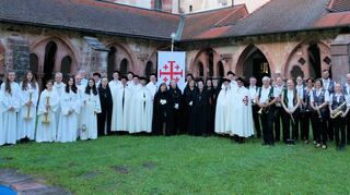 Die Komturei St. Bonifatius Walldürn des Ritterordens vom Heiligen Grab zu Jerusalem nahm am Kirchenpatrozinium im Kloster Bronnbach an Mariä Himmelfahrt teil.