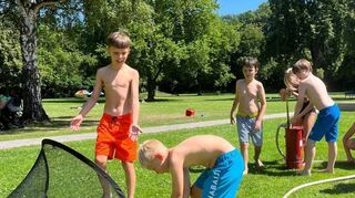 Viel Spaß hatten die Kinder und Jugendlichen im Zeltlager am Freudenberger Badesee bei den zahlreichen Aktivitäten.
