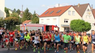 Start zum Umpfertallauf in Unterschüpf.