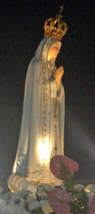 Die Fatima-Statue in Portugal.
