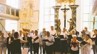 Der Weinfestsonntag wurde mit einem ökumenischen Gottesdienst für ganz Boxberg in der Kulturkirche Unterschüpf eröffnet.