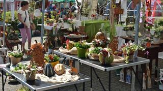Viel Neues und Interessantes bot die Ausstellung „Hobbykünstler“ beim Kupprichhäuser Grünkernfest.