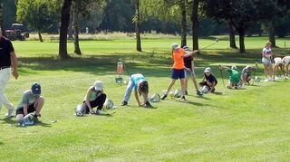 Viel Spaß hatten die Kinder und Jugendlichen beim Golfclub Glashofen-Neusaß.
