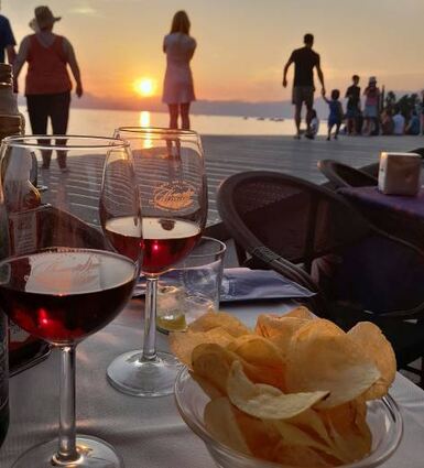 Sonnenuntergang und ein Glas Bardolino – was will man mehr?