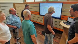 Beim Auftakt der Bürgerinfomärkte zum „SuedLink“ stellten die Einwohner vor allem viele fachspezifische Fragen.