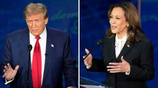 Donald Trump und Kamala Harris schenkten sich auf der Bühne beim TV-Duell nichts.