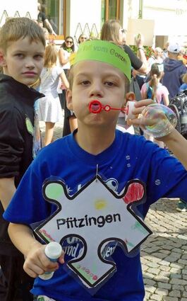 Seifenblasen aus Pfitzingen.