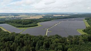 Der Solarpark im „Gickelfeld“ auf  Gemarkung.