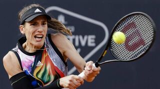 Tennis: WTA-Tour, Einzel, Damen, 1. Runde. Korpatsch (Deutschland) - Petkovic (Deutschland). Andrea Petkovic ist in Aktion.