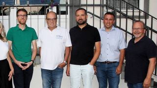Der neu konstituierte Unterbalbacher Ortschaftsrat unter anderem mit Ortsvorsteher Jürgen Segeritz (Zweiter von rechts), Stellvertreter Marc Sommerrock (Zweiter von links) und Stellvertreterin Lea Babichev sowie den Unterbalbacher Gemeinderäten Alois Imhof (links), Fabian Schwab (Mitte) und Harald Rudelgass (rechts).