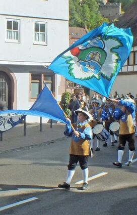 Die Fahnenschwinger in Aktion