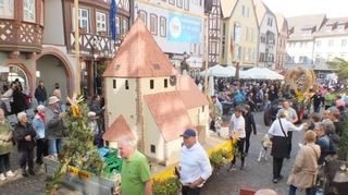 In einem farbenfrohen Umzug zogen am Samstag 1200 Mitwirkende in 50 Gruppen durch die Stadt zur Main-Tauber-Halle und sorgten so für einen gelungenen Auftakt der 201. Wertheimer Michaelsmesse.
