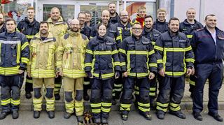 Mitglieder der Feuerwehren aus Adelsheim, Buchen, Mudau, Ravenstein und Walldürn waren beim Maschinistenlehrgang.