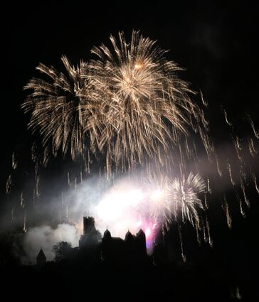 Das Feuerwerk bildete den krönenden Abschluss der Wertheimer Michaelismesse 2024.
