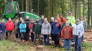 Für den Rosenberger Gemeinderat stand die Waldbegehung auf der Tagesordnung.
