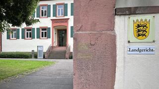 Prozess vor dem Landgericht Mosbach.