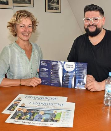 Beim FN-Interview Ende August: Marion Bhalla und Jens Ott.